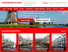 Tablet Screenshot of amsterdamhousing.com